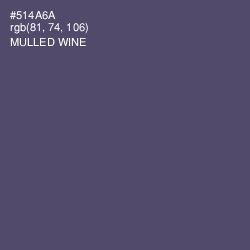#514A6A - Mulled Wine Color Image